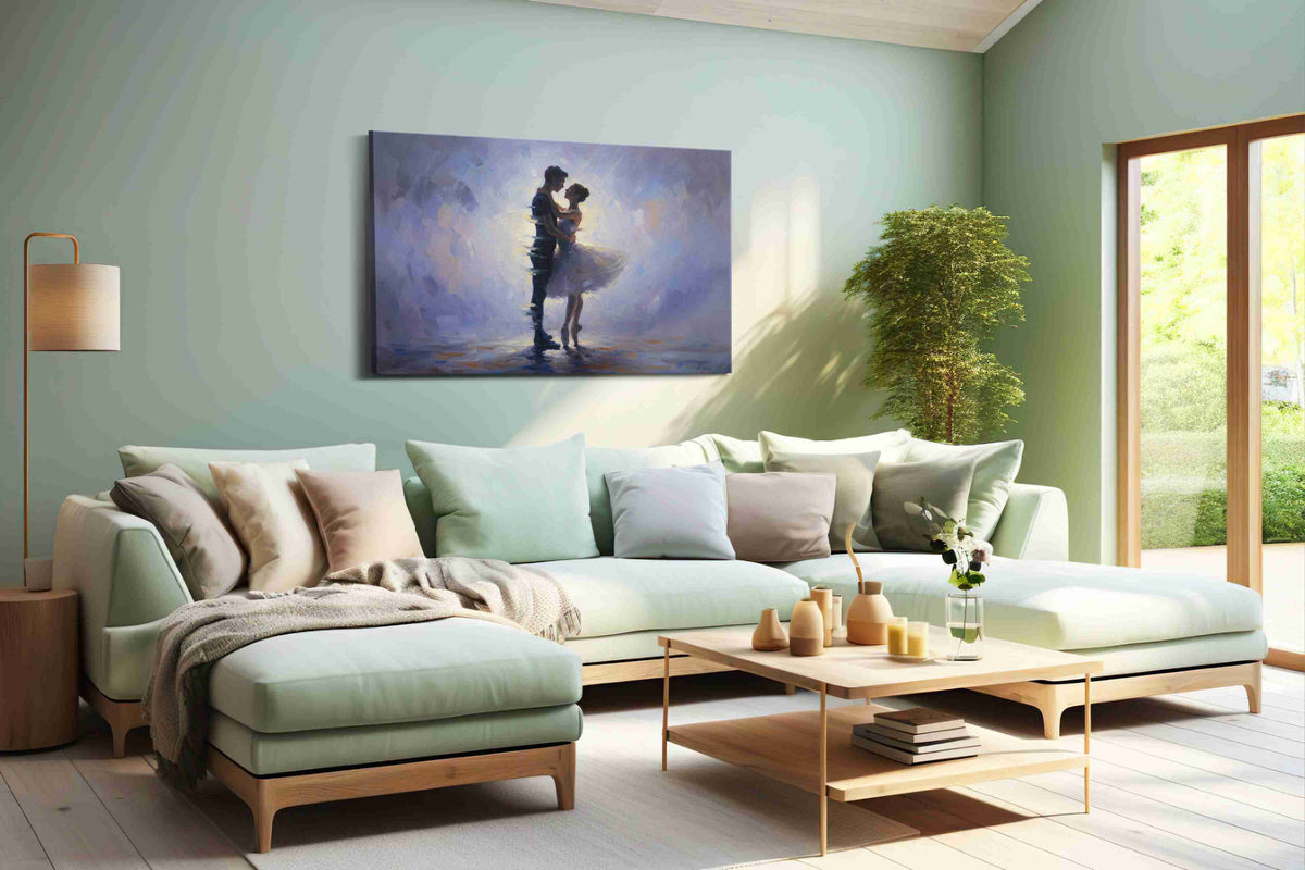 Whispered Waltz in Twilight – dancing canvas wall art, gallery-wrapped, ready to hang