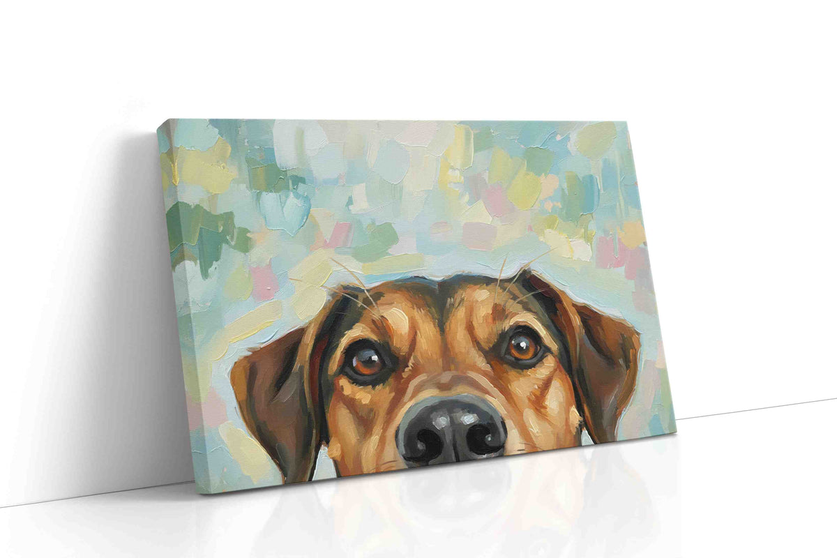 Canine Curiosity dogs canvas print, gallery-wrapped, ready to hang