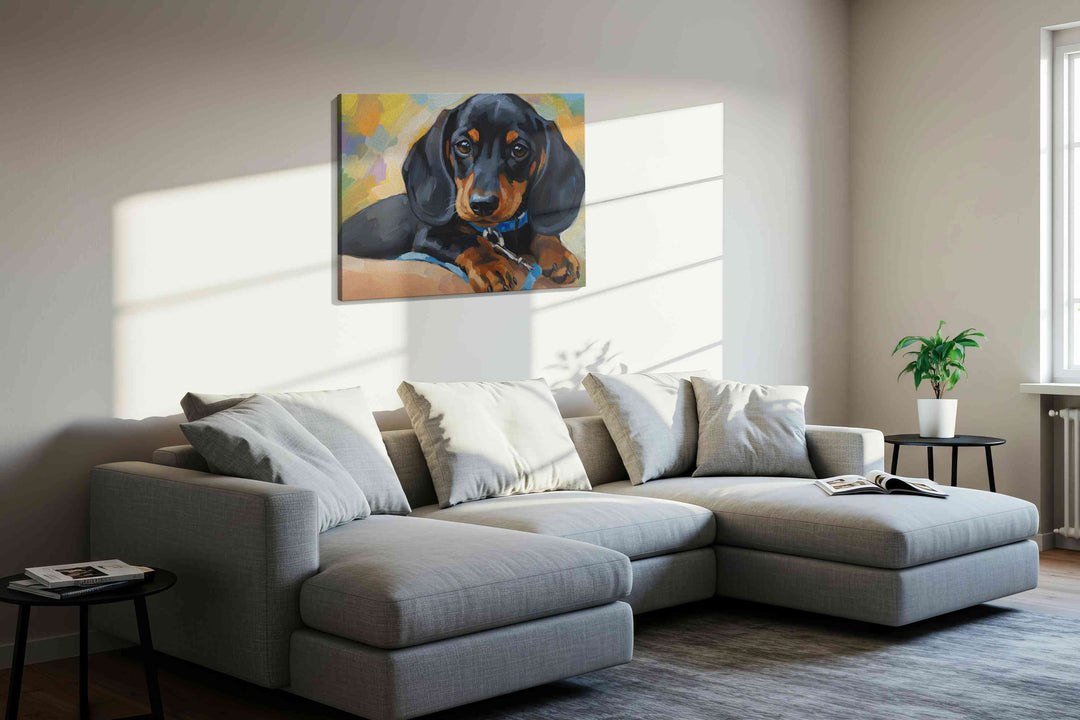 Dachshund Dreams – dogs canvas wall art, gallery-wrapped, ready to hang
