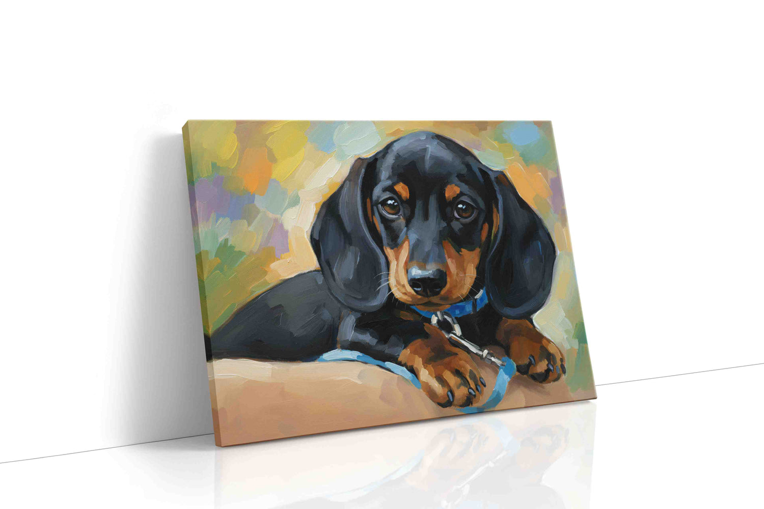 Dachshund Dreams dogs canvas print, gallery-wrapped, ready to hang