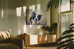 Joyful Paws in Motion – dogs canvas wall art, gallery-wrapped, ready to hang
