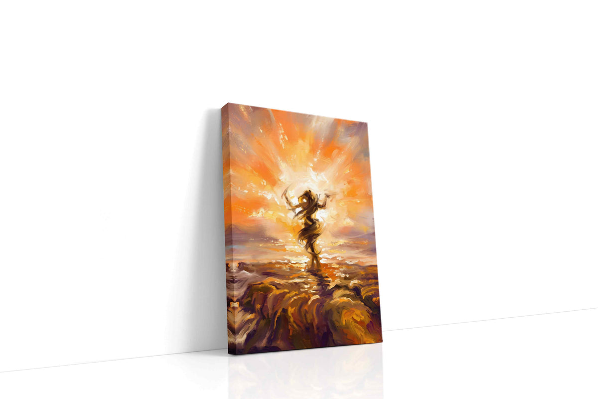 Dancing in the Sunrise landscape canvas print, gallery-wrapped, ready to hang