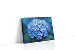 Azure Symphony floral canvas print gallery-wrapped landscape canvas studio shot