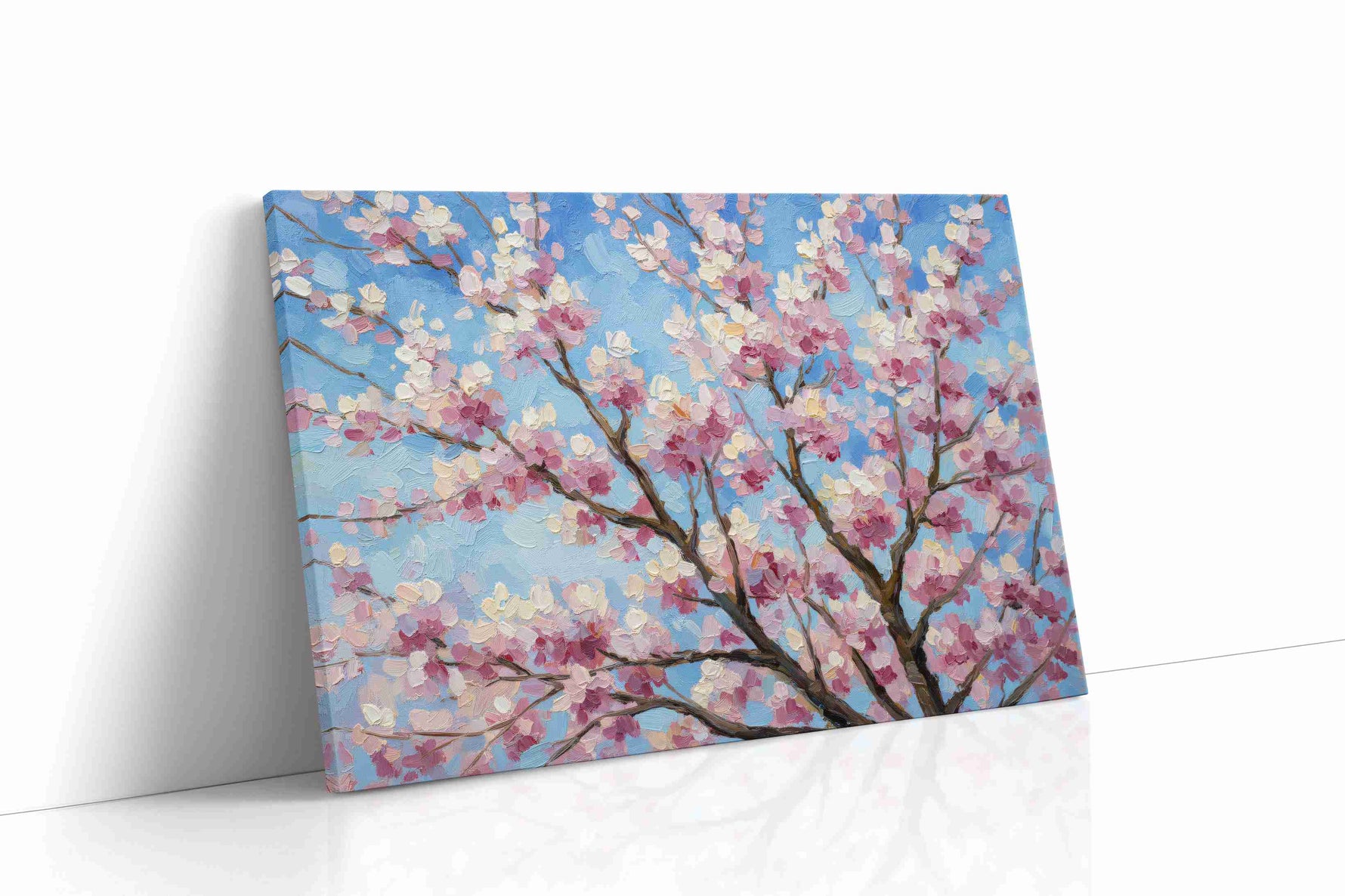 Blossom Symphony floral canvas print gallery-wrapped landscape canvas studio shot