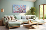 Blossom Symphony – floral canvas wall art, gallery-wrapped, ready to hang