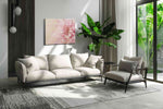 Blossom of Serenity floral canvas print in a modern interior mockup
