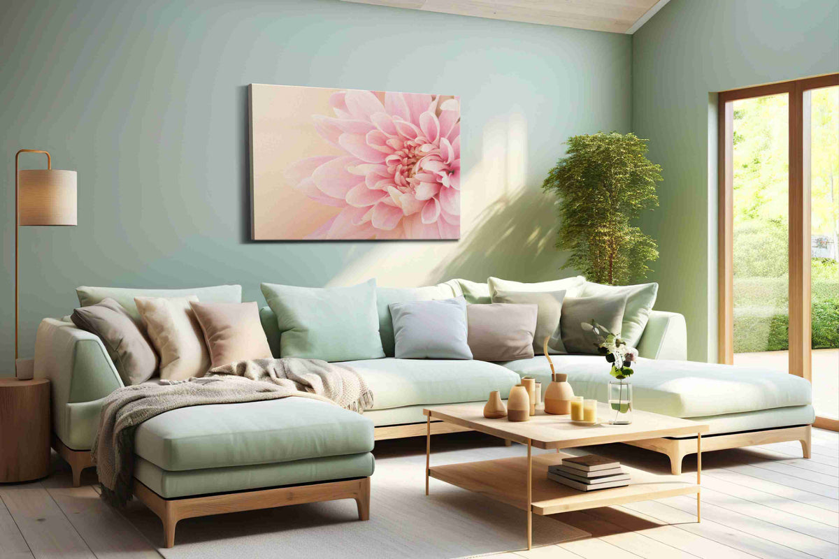 Blossom of Serenity – floral canvas wall art, gallery-wrapped, ready to hang