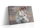 Blossoms in Glass Serenity floral canvas print, gallery-wrapped, ready to hang