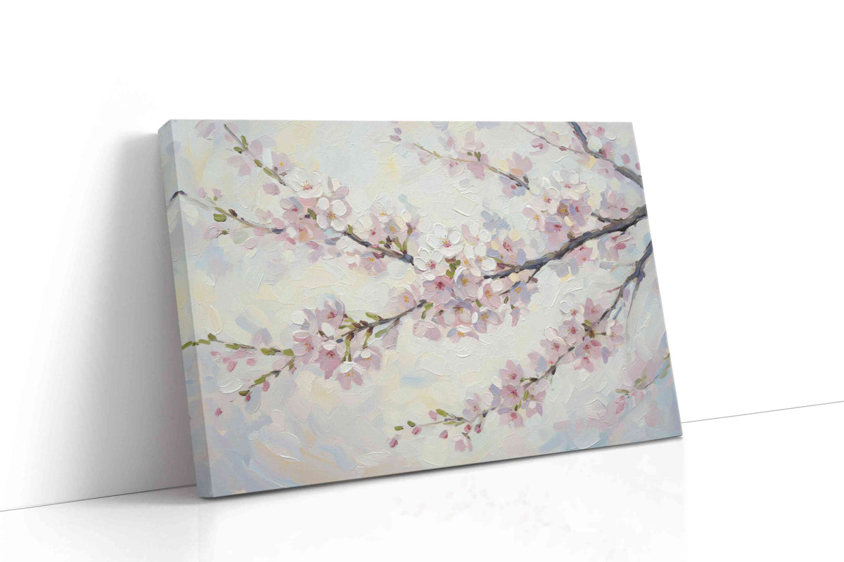 Blossoms of Serenity floral canvas print, gallery-wrapped, ready to hang