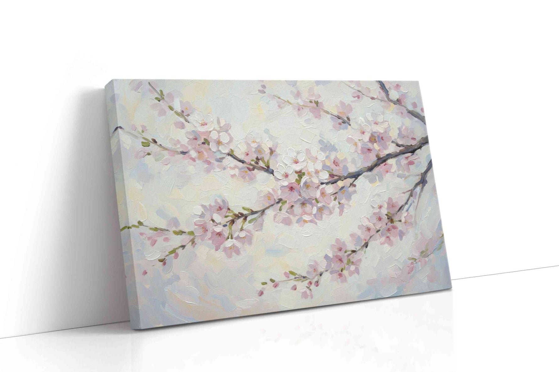 Blossoms of Serenity floral canvas print, gallery-wrapped, ready to hang
