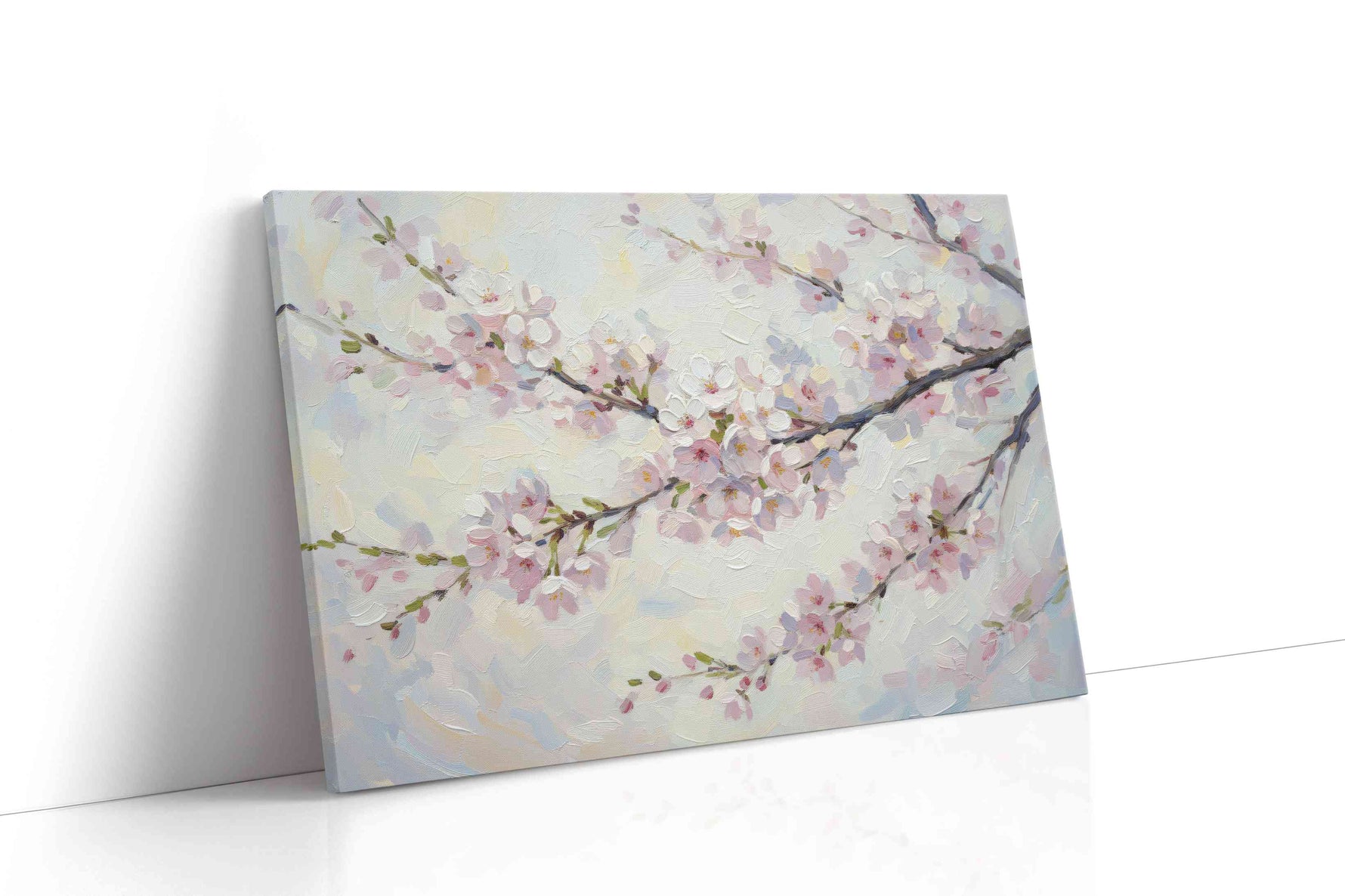 Blossoms of Serenity floral canvas print gallery-wrapped landscape canvas studio shot