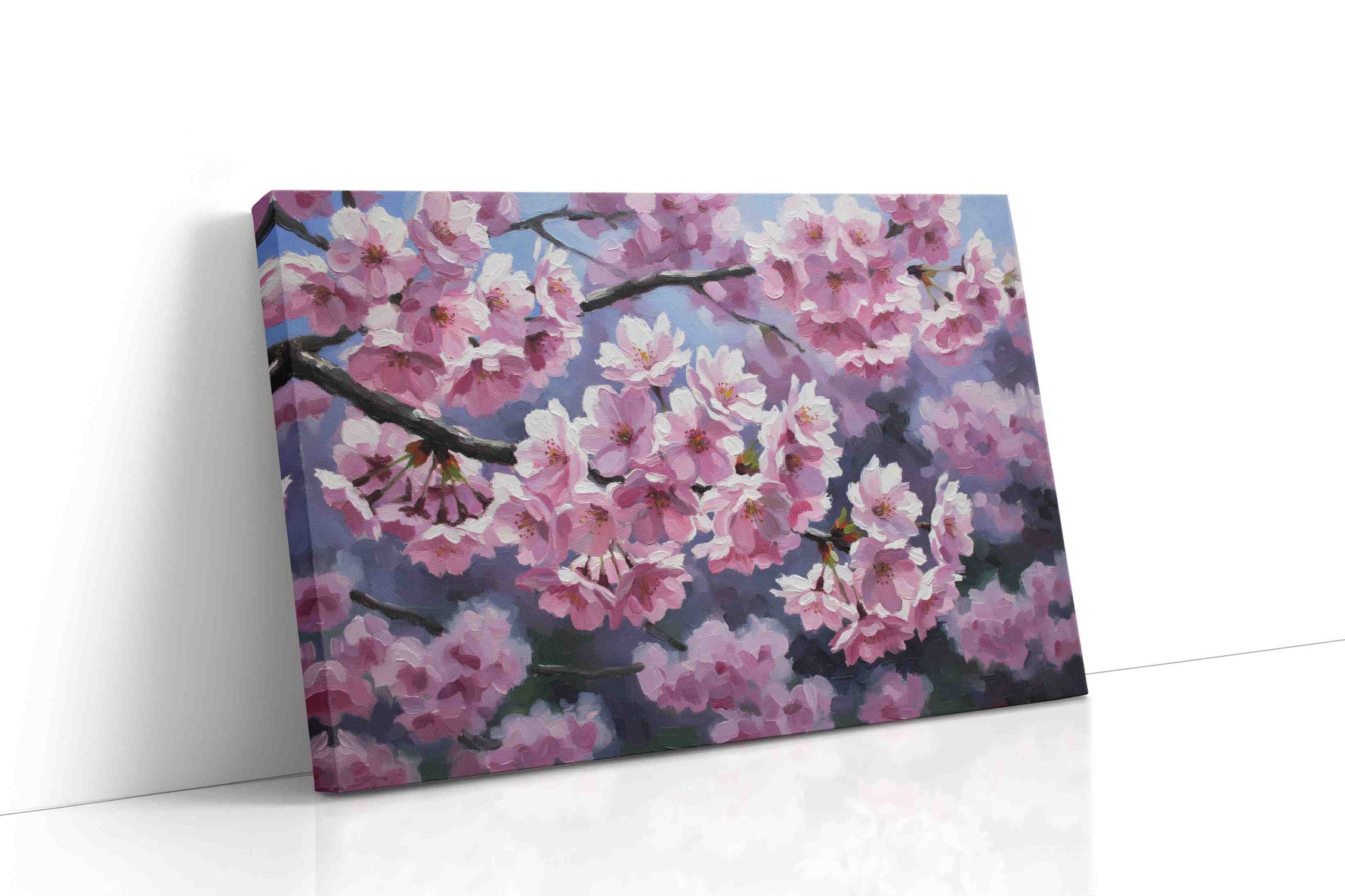 Blossoms of Serenity V floral canvas print gallery-wrapped landscape canvas studio shot