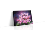 Blush of Twilight Petals floral canvas print gallery-wrapped landscape canvas studio shot