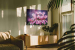 Blush of Twilight Petals – floral canvas wall art, gallery-wrapped, ready to hang