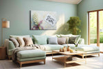 Easter Blossom Joy spring canvas print, hanging on wall