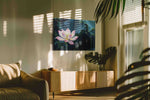 Enchanted Lotus Serenity – floral canvas wall art, gallery-wrapped, ready to hang