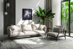 Luminous Lily Radiance floral canvas print, on wall, lifestyle preview