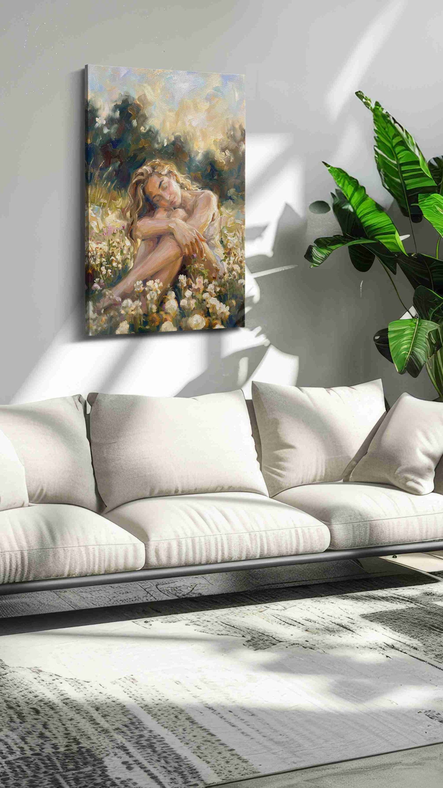 Serenity in Blossoms – landscape canvas wall art, gallery-wrapped, ready to hang