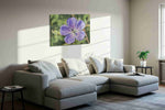 Whisper of the Bloom floral canvas print in a living room scene