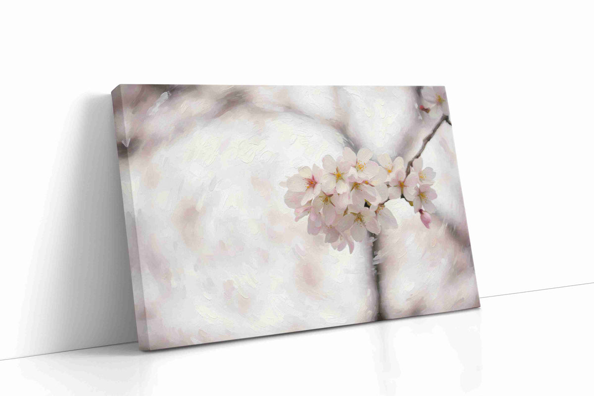 Whispers of Blossom Dreams floral canvas print gallery-wrapped landscape canvas studio shot