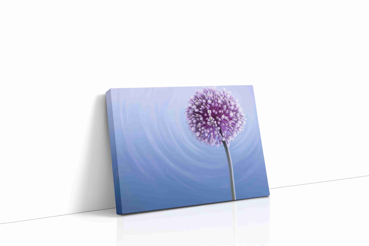 Whispers of Lilac Serenity floral canvas print, gallery-wrapped, ready to hang