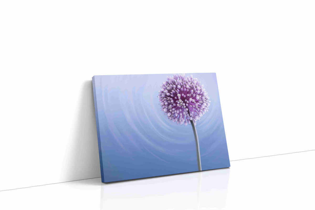 Whispers of Lilac Serenity floral canvas print gallery-wrapped landscape canvas studio shot