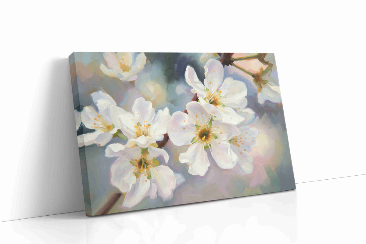 Whispers of Spring Blossoms floral canvas print gallery-wrapped landscape canvas studio shot