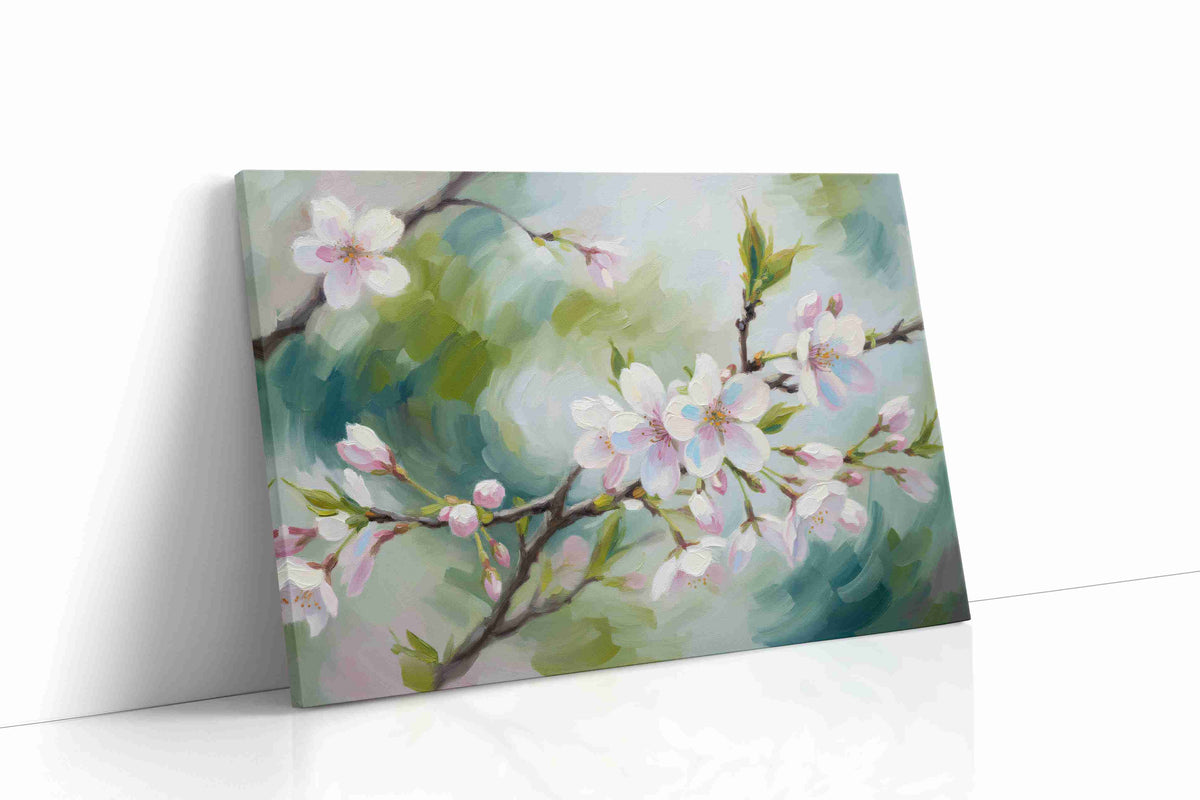 Whispers of Springtime Blossoms floral canvas print, gallery-wrapped, ready to hang