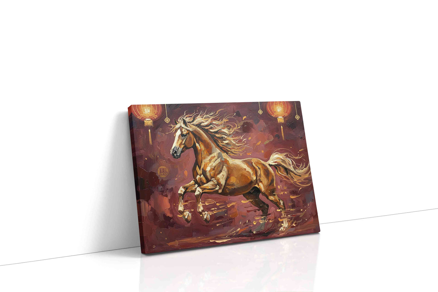 Celestial Gallop horses canvas print, gallery-wrapped, ready to hang