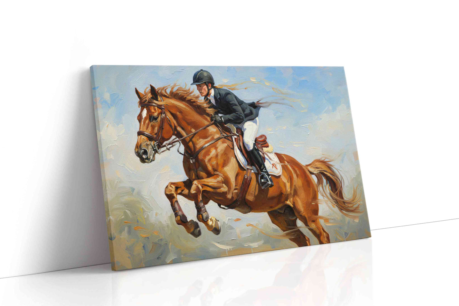 Gallop Through the Sky horses canvas print, gallery-wrapped, ready to hang