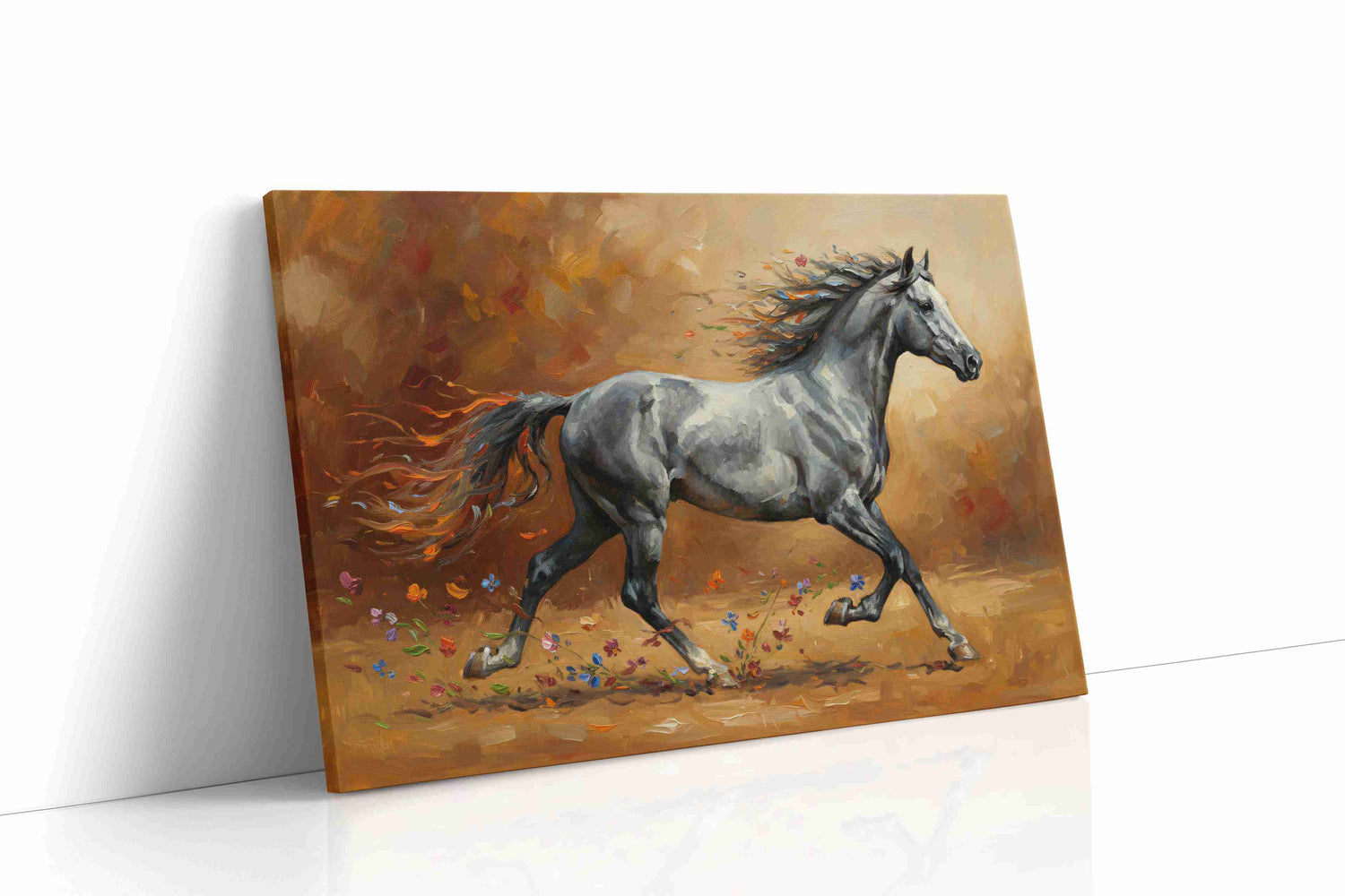 Gallop of Autumn Spirits horses canvas print, gallery-wrapped, ready to hang