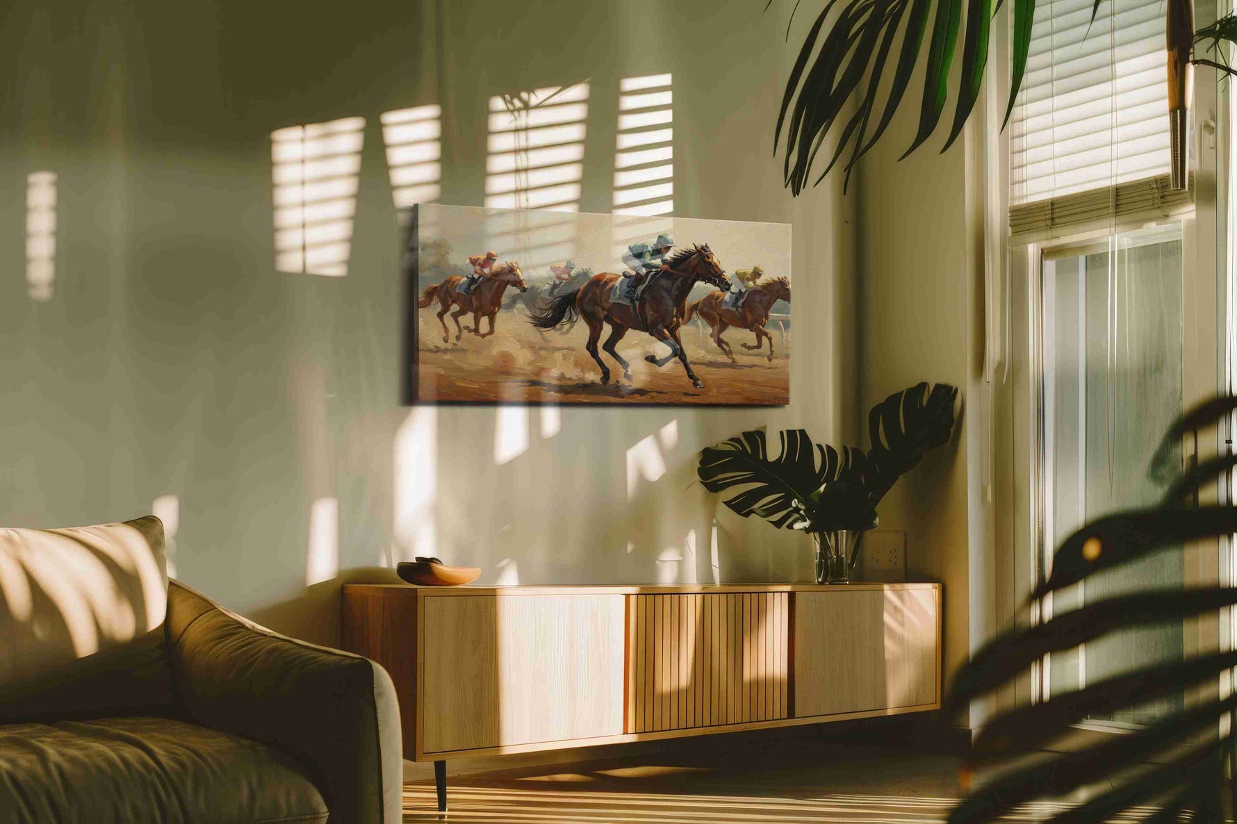 Gallop of Champions – horses canvas wall art, gallery-wrapped, ready to hang