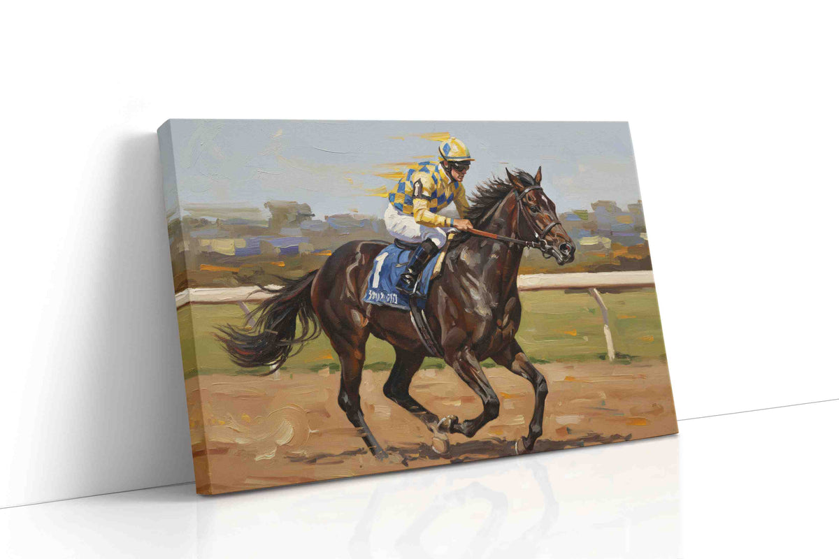 Gallop of Champions II horses canvas print, gallery-wrapped, ready to hang