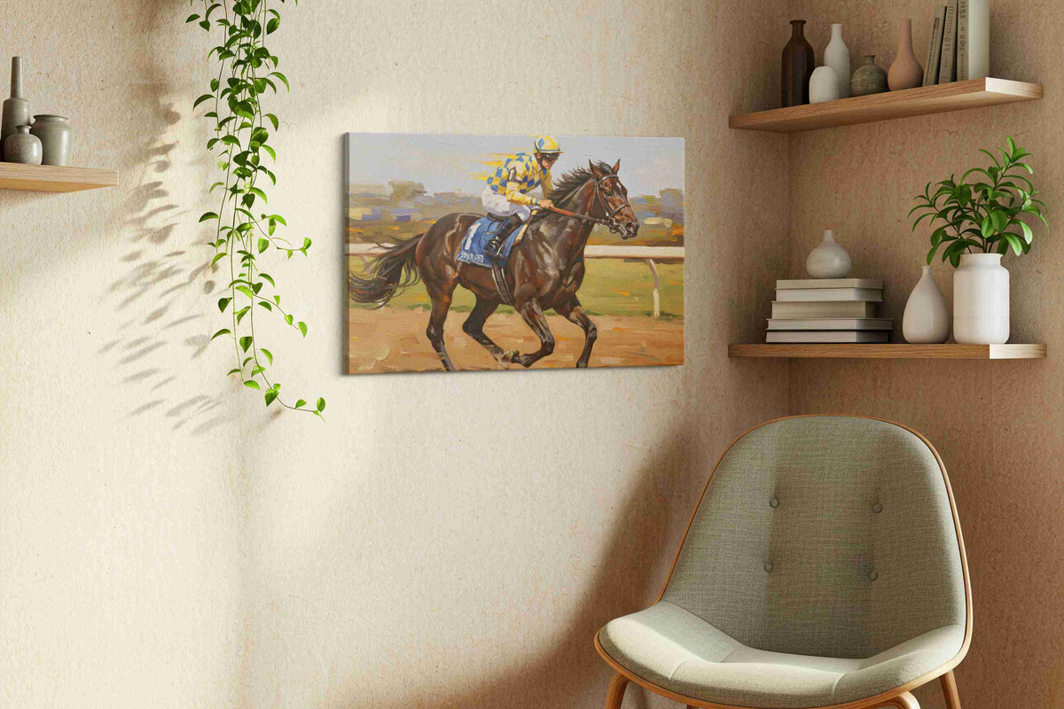 Gallop of Champions II – horses canvas wall art, gallery-wrapped, ready to hang