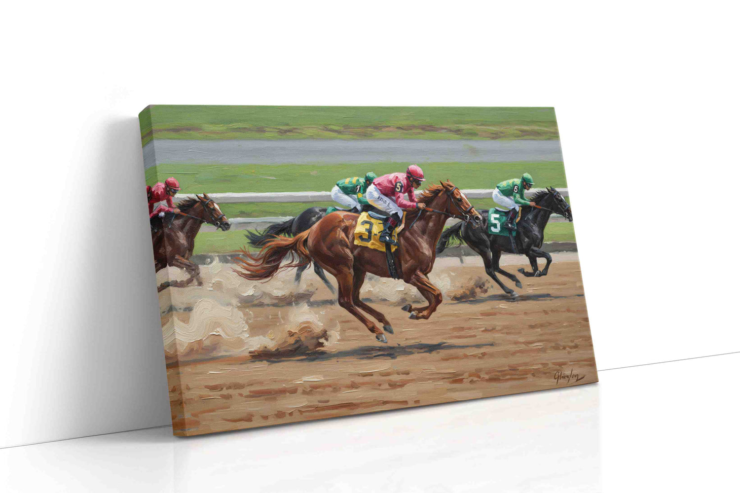 Gallop of Champions IV horses canvas print, gallery-wrapped, ready to hang
