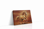 Gallop of Golden Freedom horses canvas print, gallery-wrapped, ready to hang