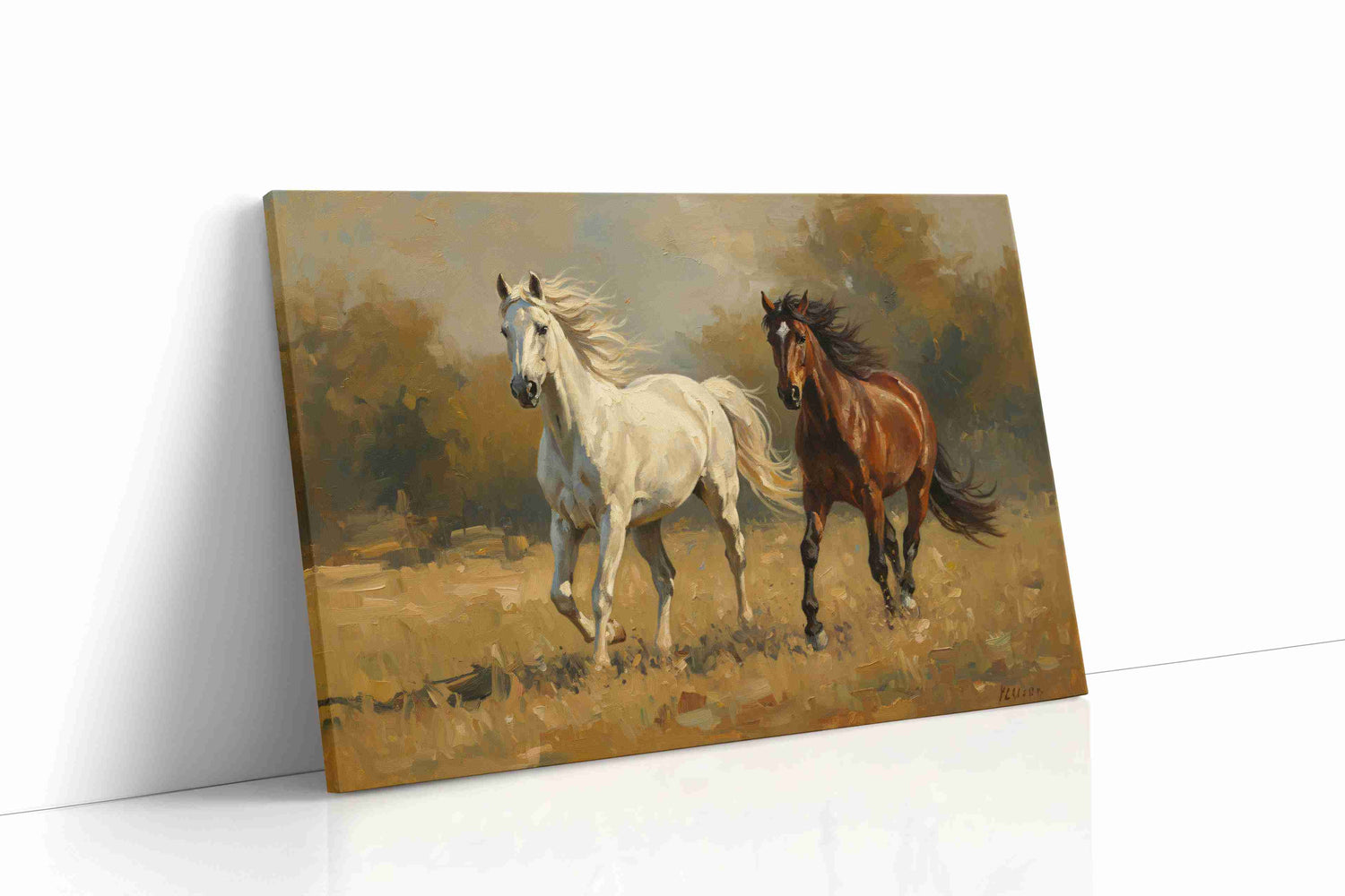 Gallop of Grace and Strength horses canvas print, gallery-wrapped, ready to hang