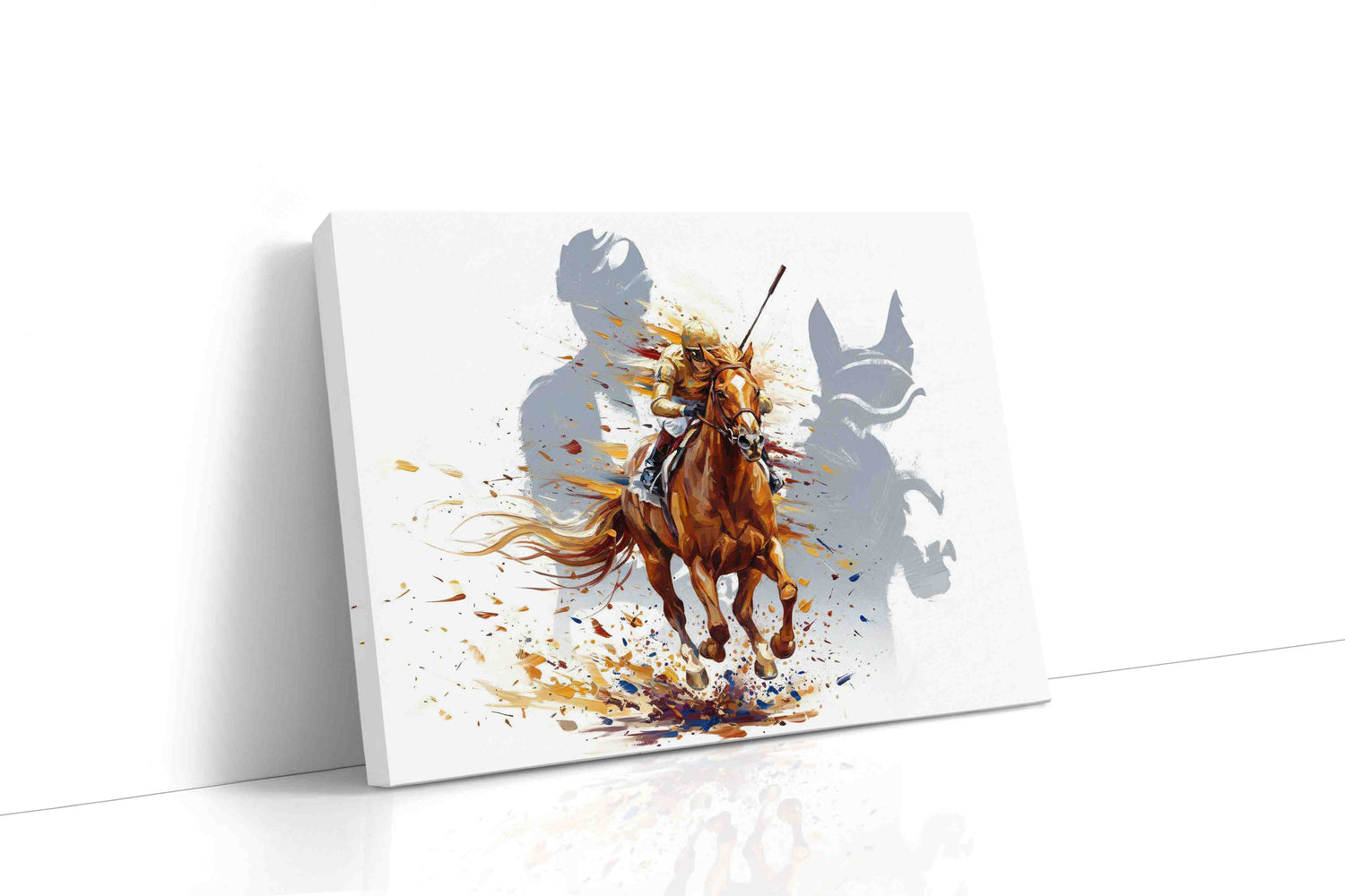 Gallop of Shadows horses canvas print, gallery-wrapped, ready to hang