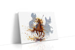 Gallop of Shadows horses canvas print gallery-wrapped landscape canvas studio shot