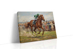 Gallop of Triumph III horses canvas print gallery-wrapped landscape canvas studio shot