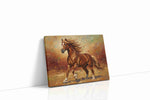 Gallop of the Autumn Breeze horses canvas print gallery-wrapped landscape canvas studio shot