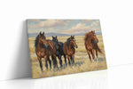 Gallop of the Wild Plains horses canvas print, gallery-wrapped, ready to hang