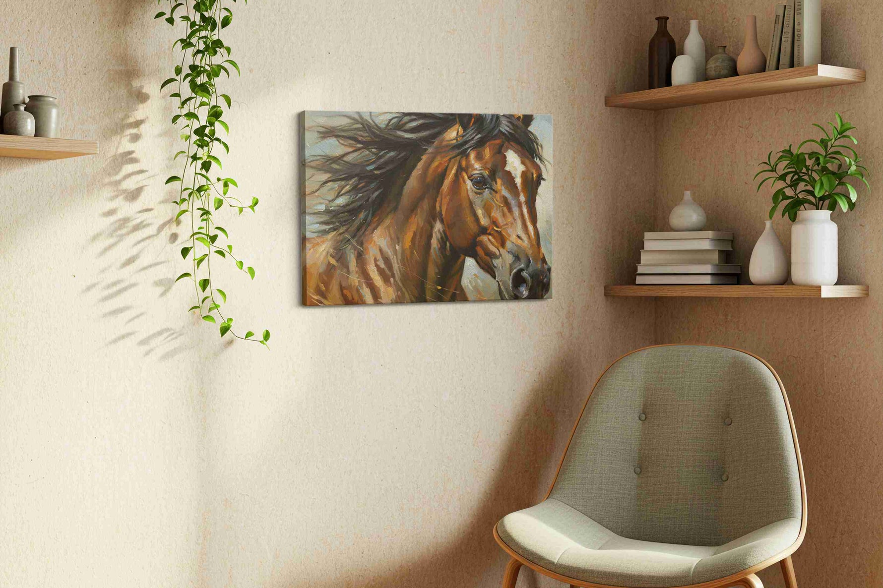 Gallop of the Wild Spirit – horses canvas wall art, gallery-wrapped, ready to hang