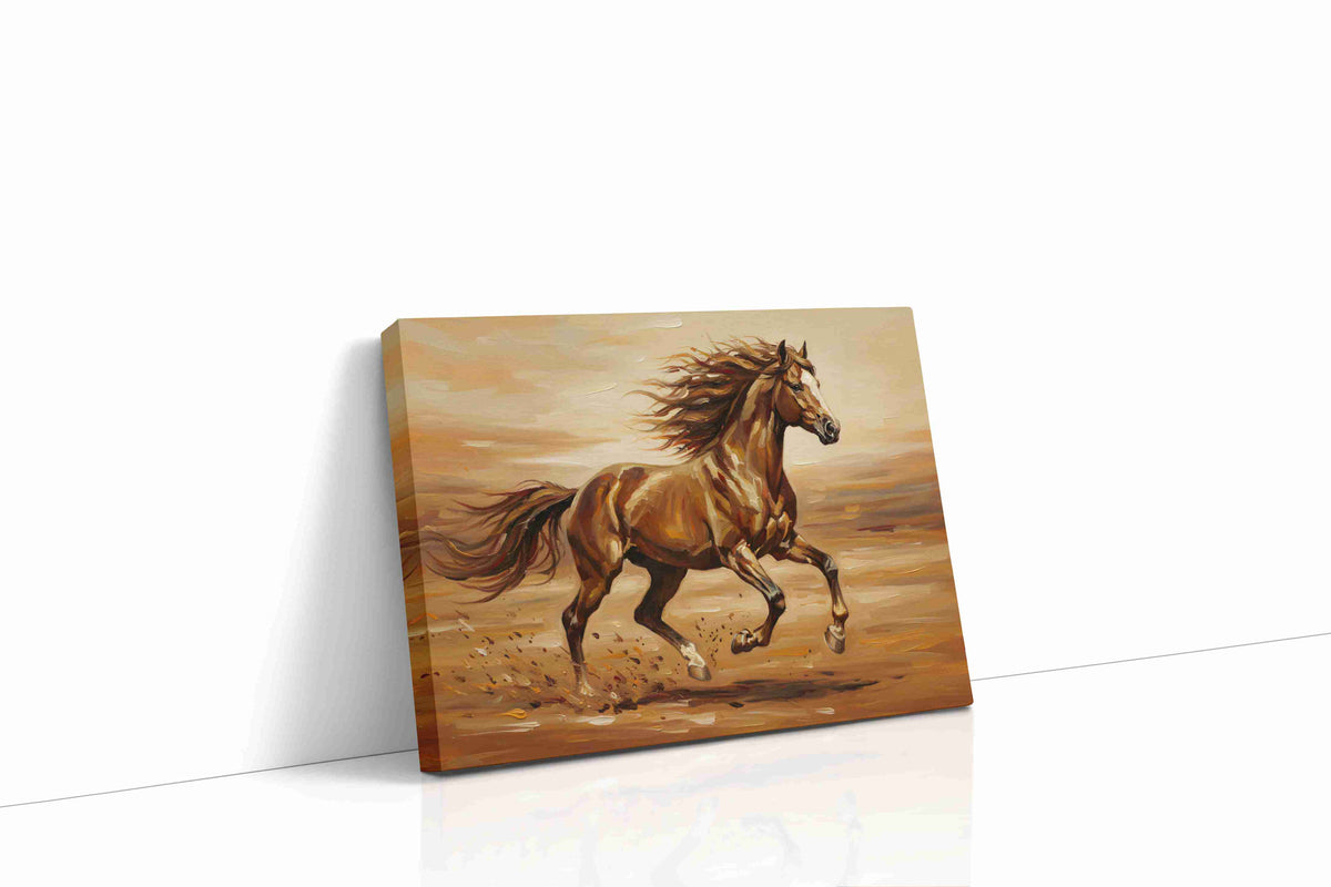 Galloping Freedom on Canvas horses canvas print gallery-wrapped landscape canvas studio shot