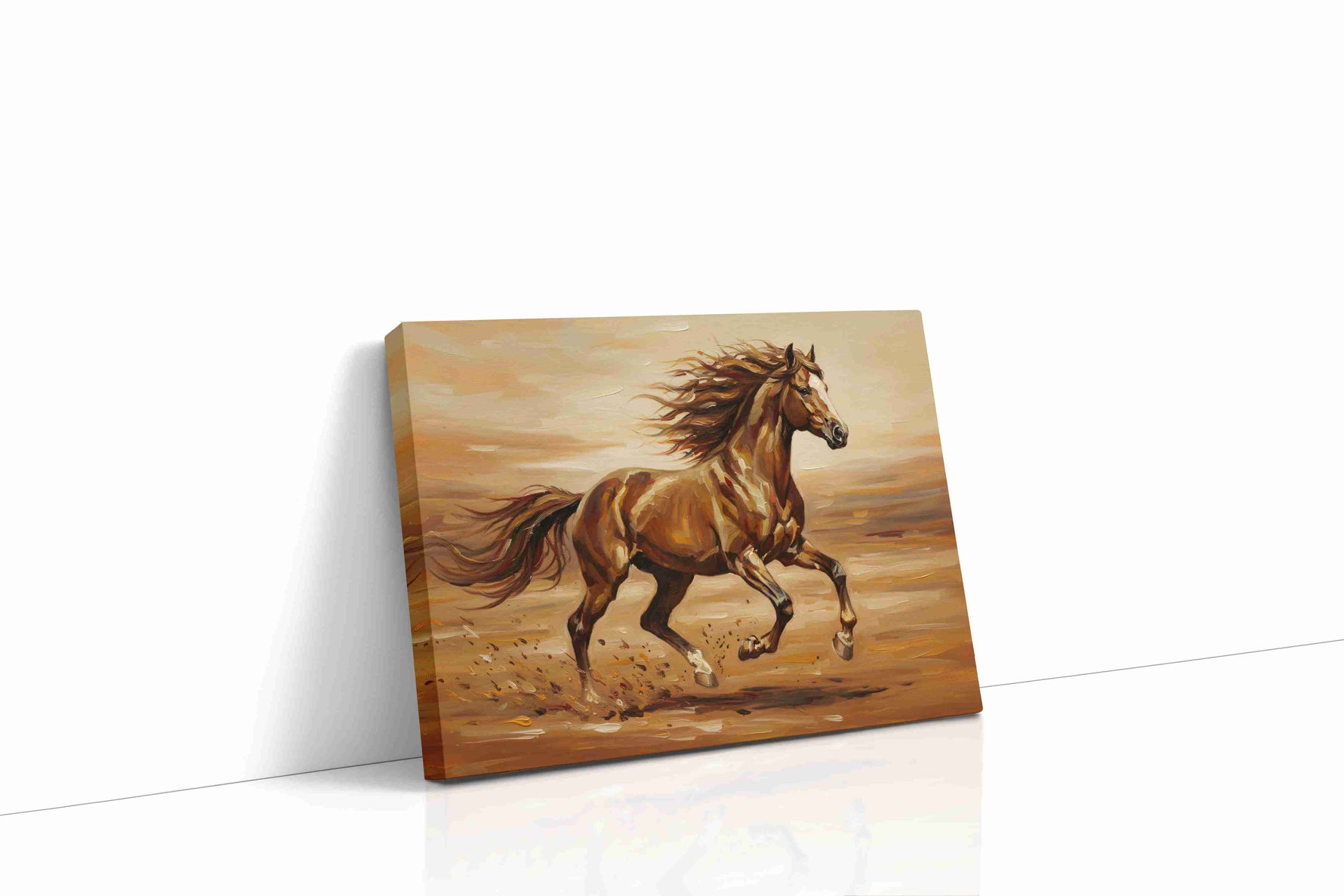 Galloping Freedom on Canvas horses canvas print gallery-wrapped landscape canvas studio shot