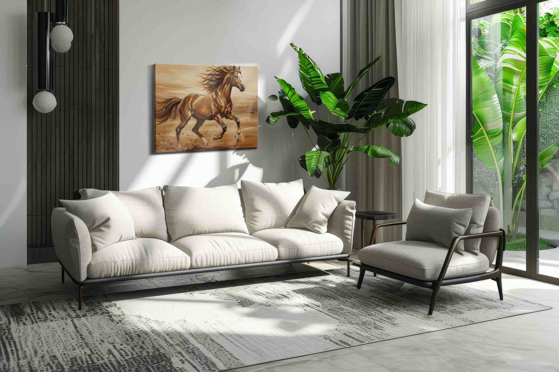Galloping Freedom on Canvas – horses canvas wall art, gallery-wrapped, ready to hang