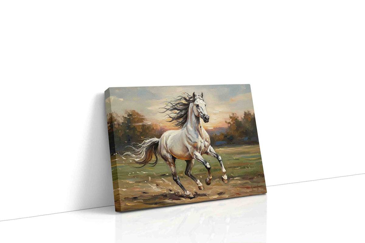 Galloping Sunrise Serenade horses canvas print gallery-wrapped landscape canvas studio shot
