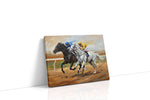 Galloping Thunderstorm horses canvas print gallery-wrapped landscape canvas studio shot