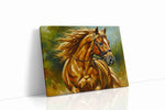 Golden Majesty Gallop horses canvas print, gallery-wrapped, ready to hang