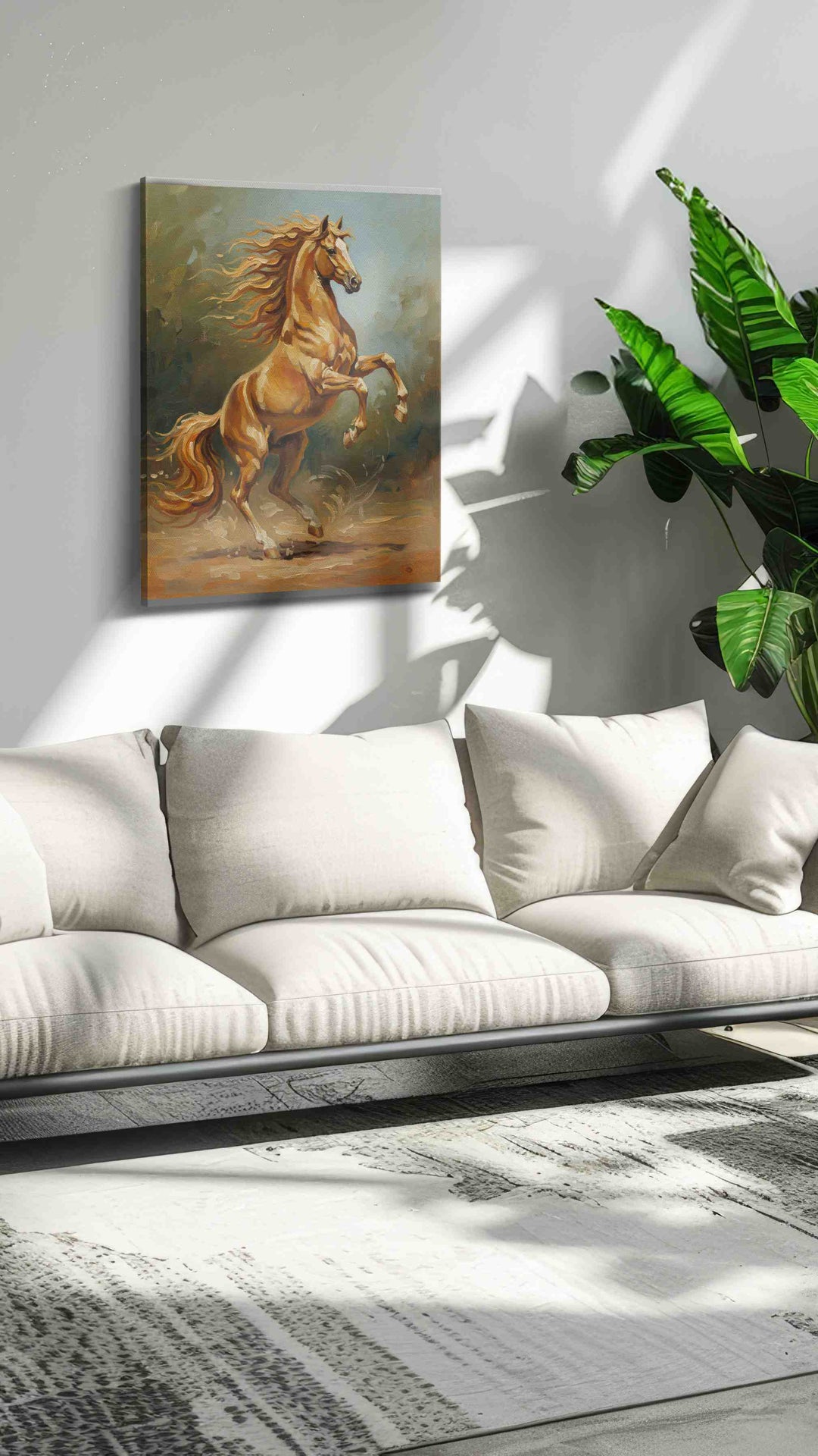 Majestic Equine Dance – horses canvas wall art, gallery-wrapped, ready to hang